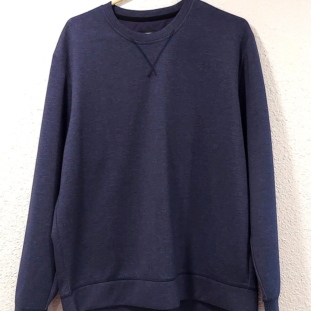 Men's Large Navy 32° HEAT lobg sleeve Shirt
